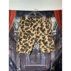 Indigo People Y2K Camouflage Shorts Men Size 34 Brand New